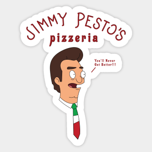 Jimmy Pesto's Pizzeria Sticker